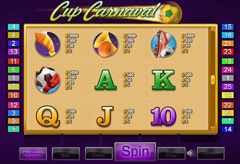 Play Cup Carnaval Slot