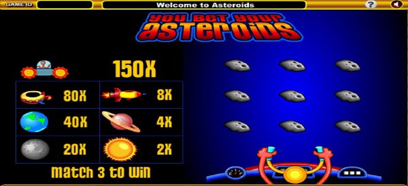 Play Asteroids Scratch Slot