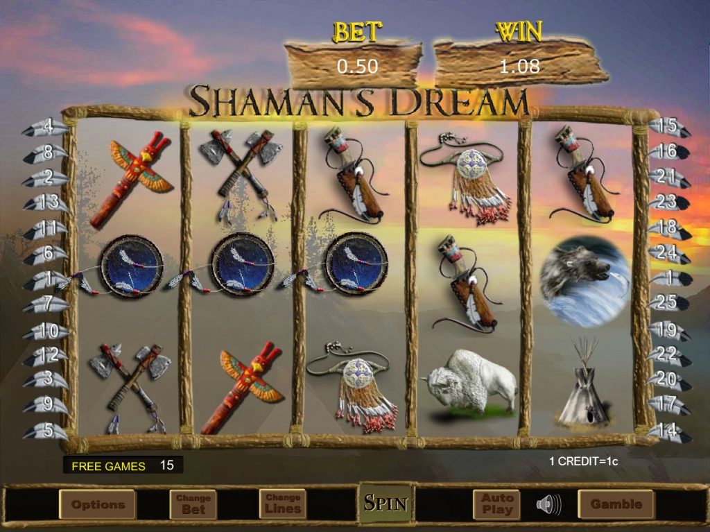 Play Shamans Dream at Secret Slots