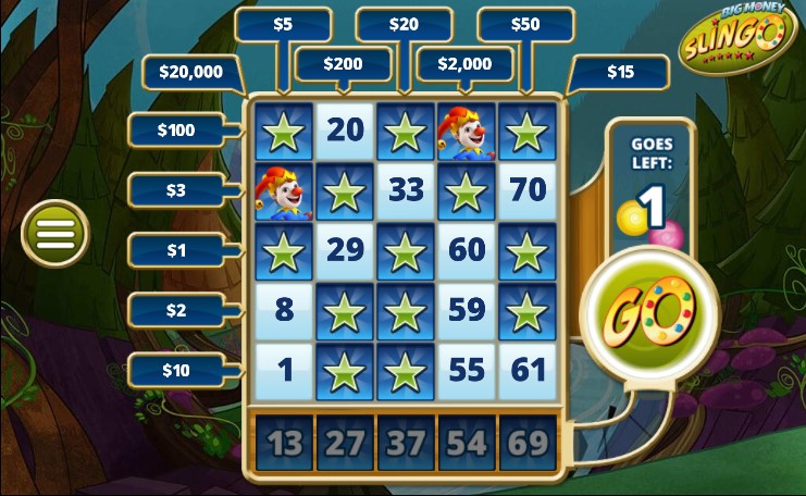 Play Big Money Slingo at Secret Slots